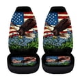 thumbnail image 5 of XYZCANDO Patriotic Front Car Seat Covers featuring Eagle US Flag Design - Durable Breathable Protection for SUV Truck, 5 of 10