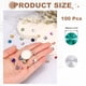 thumbnail image 2 of Uxcell Piedras de Rhinestone con Punta, 100 Pcs 6mm Redondas de Cristal Facetado para Artes de Uñas (Verde Poroso), 2 of 7