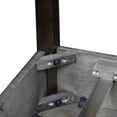 thumbnail image 4 of Leick Table d'Appoint Carrée en Bois de Meubles en Finition Chêne Chocolat, 4 of 4