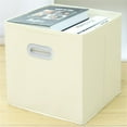 thumbnail image 2 of Cuxi Foldable Storage Box, Foldable Fabric Storage Cubes, Closet Organizer Drawers for Home Bedroom Room, Space-Saving Collapsible Bin C, 2 of 9