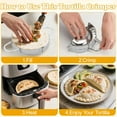 thumbnail image 4 of Stainless Steel Tortilla Sealer Crimper - Tacos Tortilla Maker for 6 Inch Burritos, Tacos, Quesadillas, Dumplings - Mess Free Cooking, 4 of 6