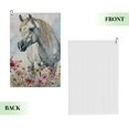 thumbnail image 2 of ONETECH Horse, Flowers, Sky Golf Towel - Great Gift Idea 24x16in 2PC, 2 of 7