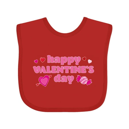 

Inktastic Happy Valentine s Day Gift Baby Boy or Baby Girl Bib