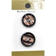 thumbnail image 2 of Belagio Enterprises - 2pcs Colorfast Resin Buttons (6 Cards Per Order) | BPP-B4 Brown, 2 of 6