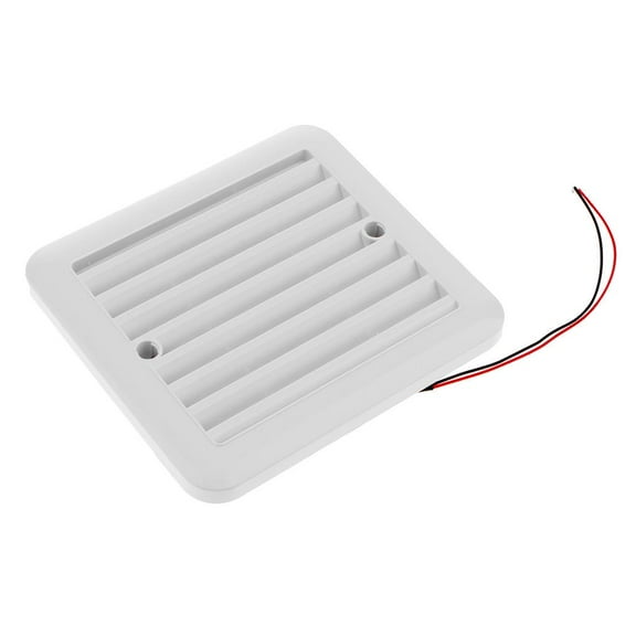 Auto Car Side Ventilation Cooling Exhaust Fan 12V - White Made of Durable , Weather and Wear Resistant.