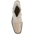 thumbnail image 5 of Journee Womens Icelyn Flexible Patent Vegan Leather Square Toe Booties, 5 of 10
