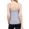 thumbnail image 4 of Active Basic Women & Juniors Solid Plain Adjustable Spaghetti Strap Layering Cropped Camisole Tank Top, 4 of 4