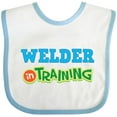thumbnail image 3 of Inktastic Welder in Training Boys or Girls Baby Bib, 3 of 4