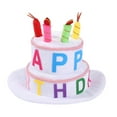 thumbnail image 1 of GOOHOCHY Sombrero con forma de pastel de cumpleaños, sombrero de cumpleaños para niños, decoración para fiesta de cumpleaños infantil, 1 of 7