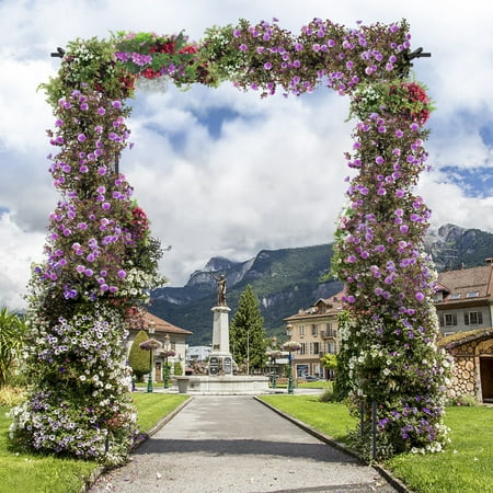Costway Garden Wedding Rose Arch Pergola Archway Flowers Climbing Plants Trellis (Best Climbing Flowers For Arches)