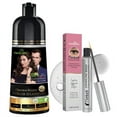 thumbnail image 2 of (6 pack) Herbishh Chestnut Brown Shampoo, Hair Dye Shampoo 3 in 1, 100% Grey Coverage, Demi-Permanent Hair Color for Men & Women, With Eyelash Enhancing Serum Combo, 2 of 6