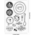 thumbnail image 6 of Coffee Clear Stamps DIY Card Making Coffee Cup Silicone Transparent Seal Coffee Bean Spoon Decorative Clear Stamp, 6 of 9