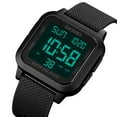 thumbnail image 4 of Squar Women's Men's Digital Watch Big Numbers Dial Multifunction Large Face Waterproof LED Watches, 4 of 10