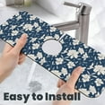 thumbnail image 6 of Kdxio Lilies Flowers Pattern Non-Slip Diatom Mud Faucet Drain Pad,Self Absorbent Mat for Kitchen Sink for Variety Kitchen & Bathroom Countertops, 6 of 7