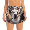 thumbnail image 2 of Salouo Realistic Cute Puppy Print Women's 2 in 1 Running Shorts Double-Layer Shorts Athletic Workout Gym Yoga Shorts Running Shorts for Women-X-Large, 2 of 7
