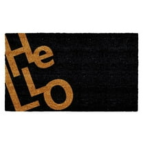 Calloway Mills Angle Welcome Black/Natural Outdoor Doormat 17" x 29"