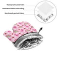 thumbnail image 6 of Cauagu Cute Flamingo Print Oven Mitts and Pot Holders 4 pcs Set,Extra Thicken Long Kitchen Oven Glove Potholders BBQ Gloves-Oven Mitts and Pot Holders(11 Inch), 6 of 6