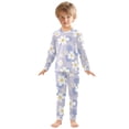 thumbnail image 3 of joogoo Daisy Flowers Pajamas Set Long Sleeve Soft Cotton Sleepwear 2 Piece 24M, 3 of 7