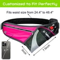 thumbnail image 5 of Hydration Running Belt with Water Bottle Holder, EI Sonador Running Waist Pack for Men Women Adjustable Waist Pouch Fanny Bag (Rose), 5 of 6