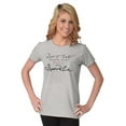 thumbnail image 3 of Dont Dull Your Sparkle Inspirational Womens Slim Fit Graphic Tee Brisco Brands L, 3 of 5