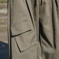 thumbnail image 4 of adviicd Men Pants Cargo Cargo Pants For Men Mens Fashion Casual Individuality Cotton And Printed Pocket Lace Up Pants Large Size Pants Green 2XL, 4 of 5