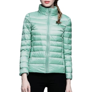 Baberdicy Cardigan Sweaters pour les femmes Légère Veste de Down mince et légère Manteau Casual Manteaux Slim Vestes de Down Femmes & Parkas Menthe Vert