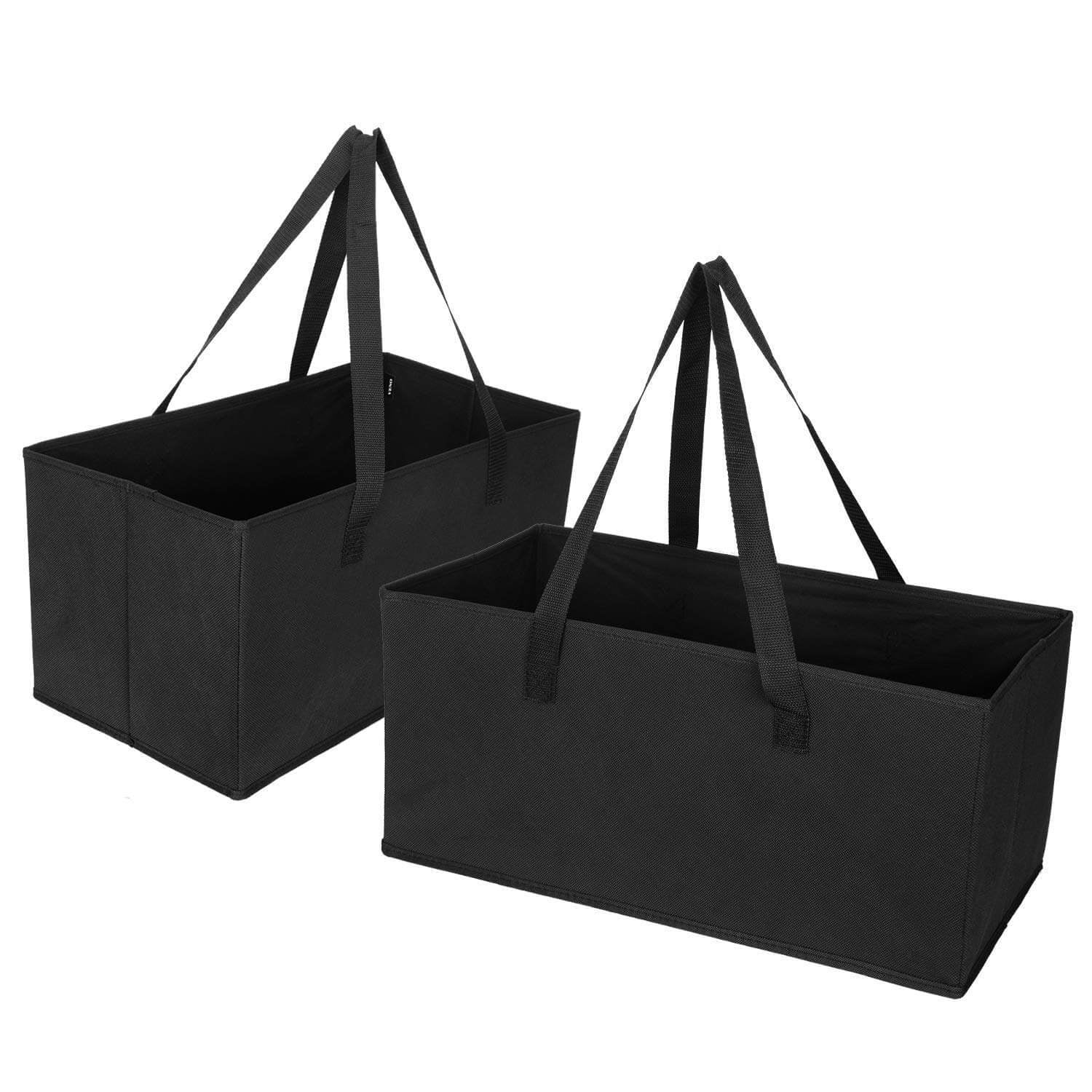 Details about   50 Pack Reusable Grocery Shopping Bags 15"x14"x6.6" Fo... Heavy Duty Washable 