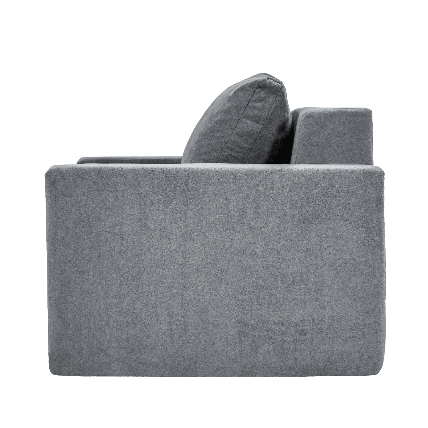 Demi Bonn 40" Comfy Foam Sofa with Pillows, Large Bean Bag Chairs Couch for Living Room, Bedroom, Premium High-Density Foam, Gray