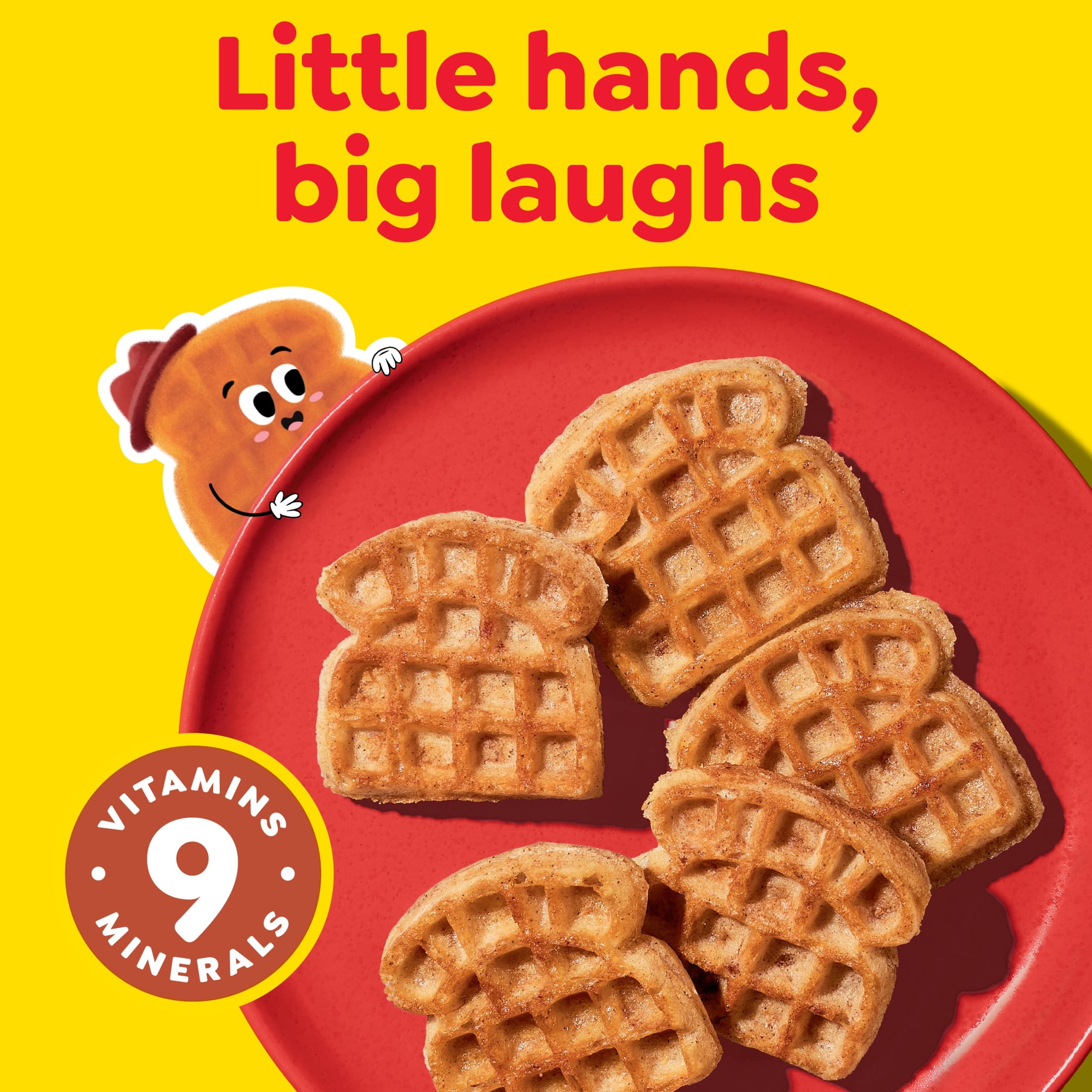 Eggo Minis Cinnamon Toast Waffles, Breakfast Food, 25.8 oz, 24 Count (Frozen)