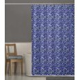 thumbnail image 5 of S4Sassy Blue Cabbage Leaves Printed Bathroom Curtain Waterproof Shower Drapes-60 x 84 Inch, 5 of 6