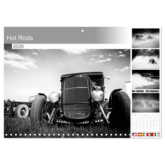 Hot Rods (Monthly Wall Calendar 2026 11.7 x 16.5 (open)), CALVENDO 14 Month Calendar