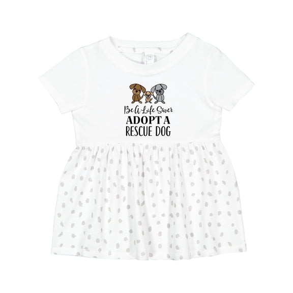 Inktastic Adopt a Rescue Dog Pet Girls Baby Dress