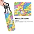 thumbnail image 4 of Yayeee 20oz Insulated Water Bottle Double Wall Stainless Steel with Flip Straw Lid, Vibrant Dinosaur, 4 of 7