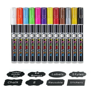  Loddie Doddie Liquid Chalk Markers for Chalkboard - 6mm  Reversible Chisel and Bullet Tips, Chalkboard Markers Erasable, Earth Tones  Chalk Pens 10 Count : Office Products