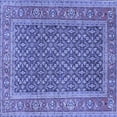 thumbnail image 1 of Ahgly Company Indoor Square Persian Blue Traditional Area Rugs, 5' Square, 1 of 4