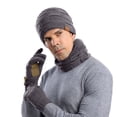 thumbnail image 3 of Winter Beanie Hat Scarf Gloves Set Warm Fleece Knit Set for Men Women Cold Weather, 3 of 8