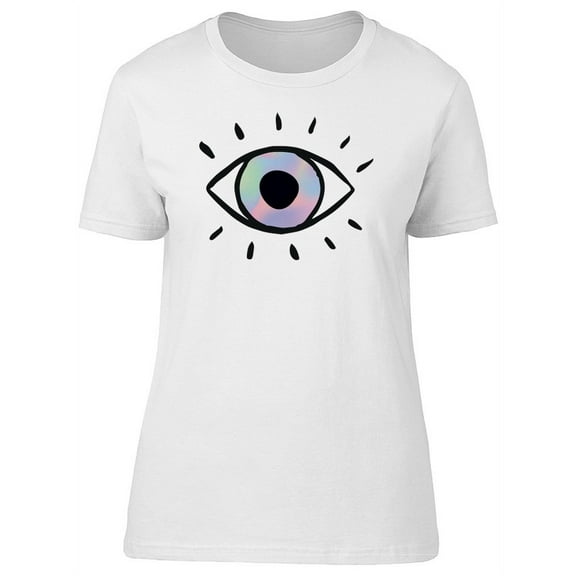 Eye With Pink Hologram T-Shirt Women -Image by Shutterstock, Female Medium