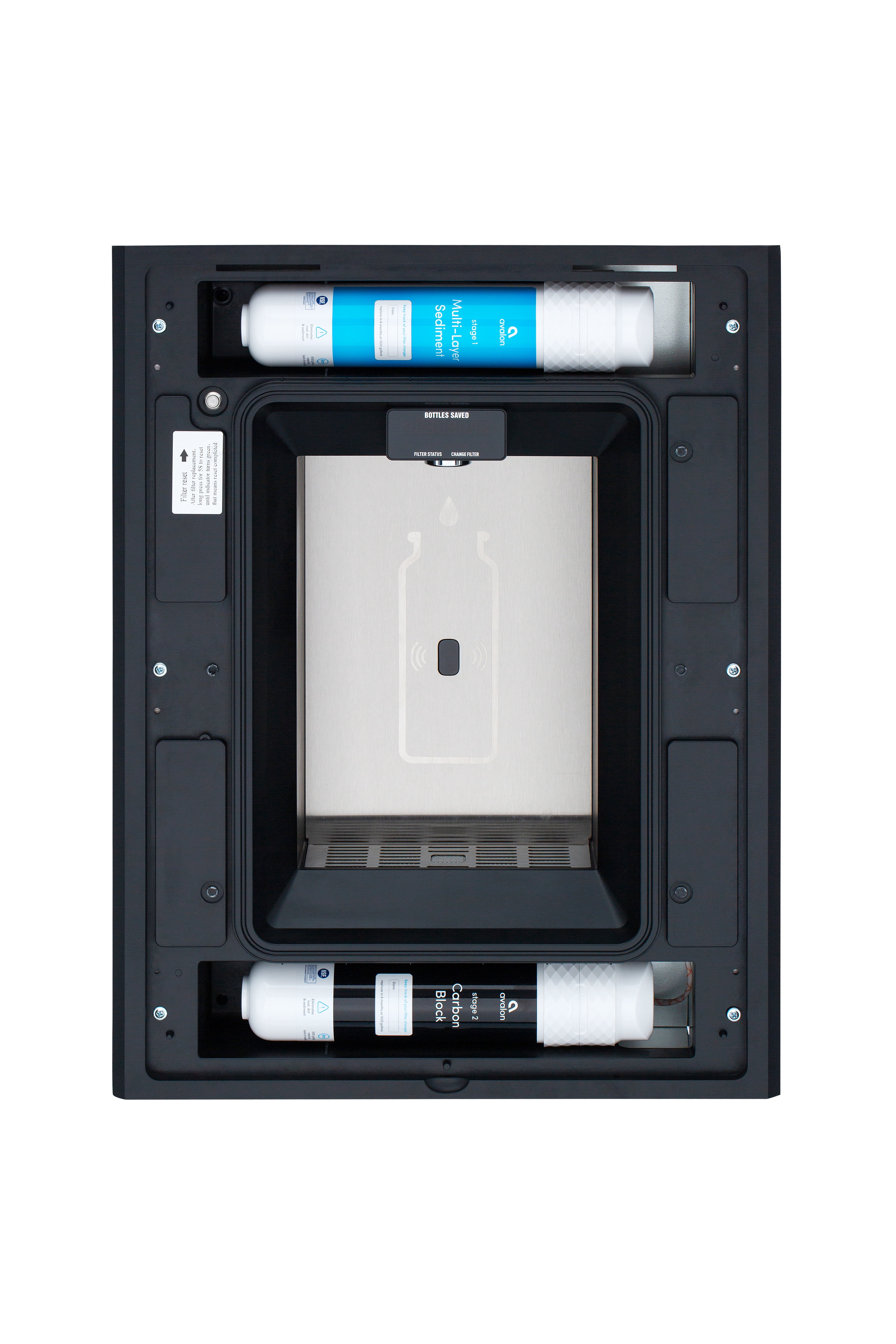 Avalon In-Wall Bottle Filler, Sensor Dispensing, Self Cleaning, Digital Bottle Counter Display, Dual Filtration, Wifi Enabled