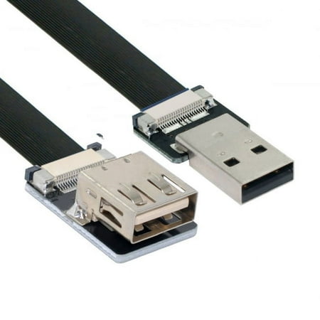 Chenyang CY USB 2.0 Type-A Male to Female Extension Data Flat Slim FPC Cable for FPV and Disk and Scanner and Printer price history on PriceWatchPro