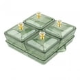 thumbnail image 4 of Appetizer Tray Nut and Serving Tray Food Storage Container Dried Fruit Dark 4 Grids, 4 of 8