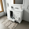 thumbnail image 4 of Lexora Home Dukes 48" Carrara Marble Top Single Vanity in White, 4 of 10