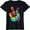 Black, variant on Women Tops Cool Peace Hand Tie Dye T-Shirt Fun T-shirt
