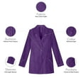 thumbnail image 4 of Panda Uniform by HeedFit 29" Medical Lab Coat for Women – 10XL Purple, 4 of 7