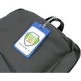 thumbnail image 5 of 25 Pack - Backpack ID Luggage Tags for Student Identification & Business Cards - School Name Badge Holder for Backpacks - Sturdy Plastic Suitcase Tags/Clear Window by Specialist ID (Blue), 5 of 7