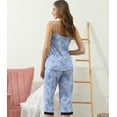 thumbnail image 3 of Doublju Women's Sleeveless Lace Top Capri Pajama 2 Pcs Set (Plus Size Available), 3 of 5