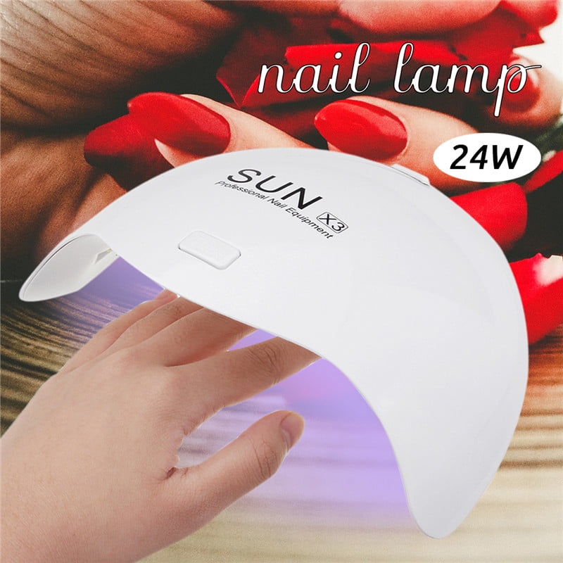 SUNX3 UV Nail Lamp, 12LED 24W Nail Gel Polish Curing Lamp, 5 Timer