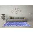 thumbnail image 3 of Ahgly Company Indoor Square Oriental Blue Traditional Area Rugs, 4' Square, 3 of 4