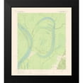thumbnail image 2 of USGS 15x16 Black Modern Framed Museum Art Print Titled - Lake Mary Mississsippi Quad - USGS 1965, 2 of 5