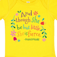 thumbnail image 4 of Inktastic She is Fierce Funny Shakespeare Quote Girls Baby Bodysuit, 4 of 5