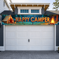 thumbnail image 5 of Forest Design Happy Camper Tent Banner Campfire Nature Scene for Outdoor Adventure Camping Event, 5 of 5